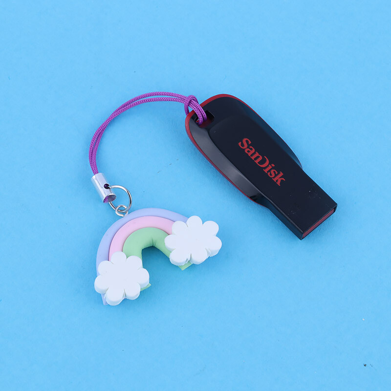 آویز فلش و موبایل طرح رنگین کمان