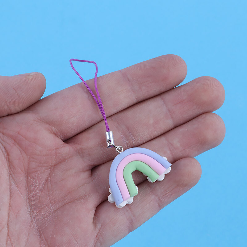 آویز فلش و موبایل طرح رنگین کمان