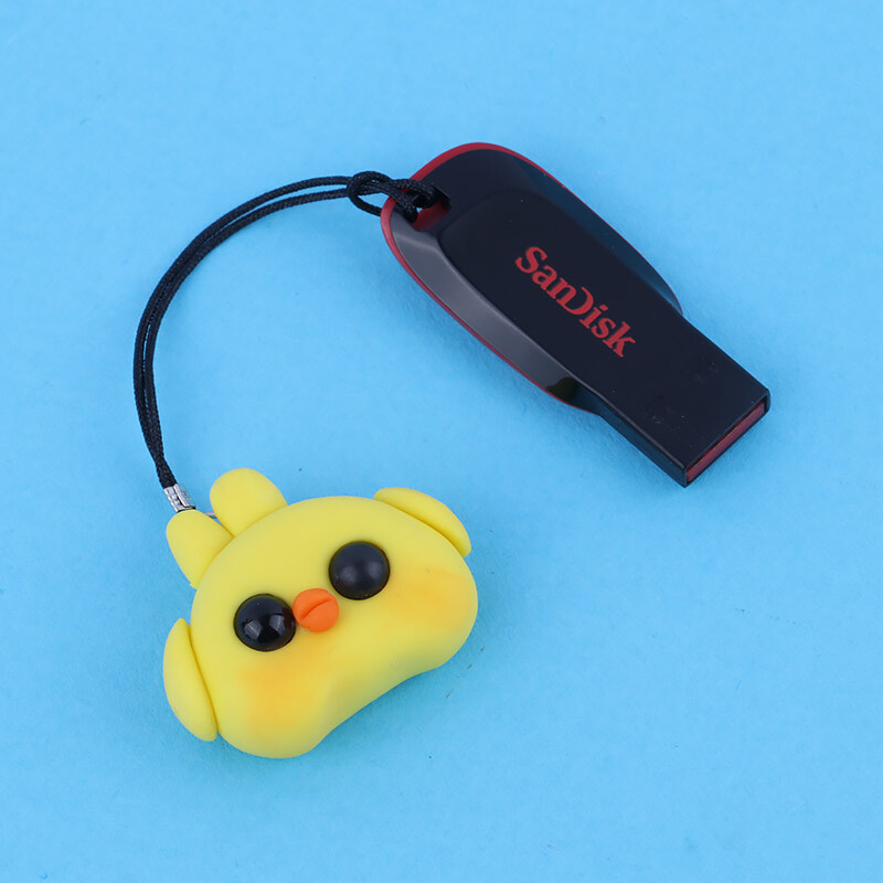 آویز فلش و موبایل طرح جوجه کیوت خمیری