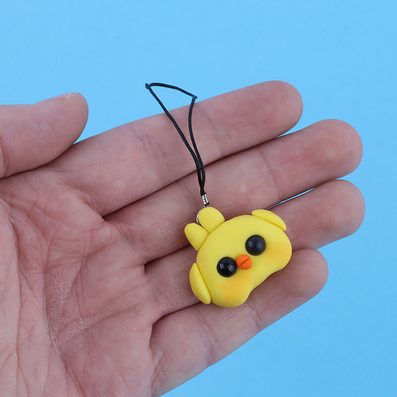 آویز فلش و موبایل طرح جوجه کیوت خمیری