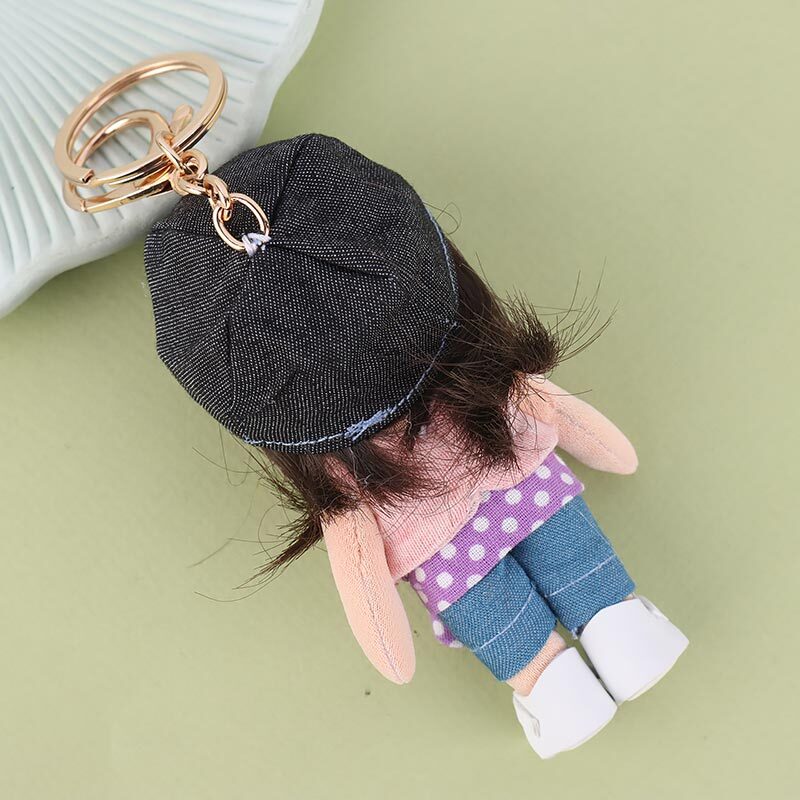 جاسوییچی عروسکی دست ساز رها لباس صورتی آبی