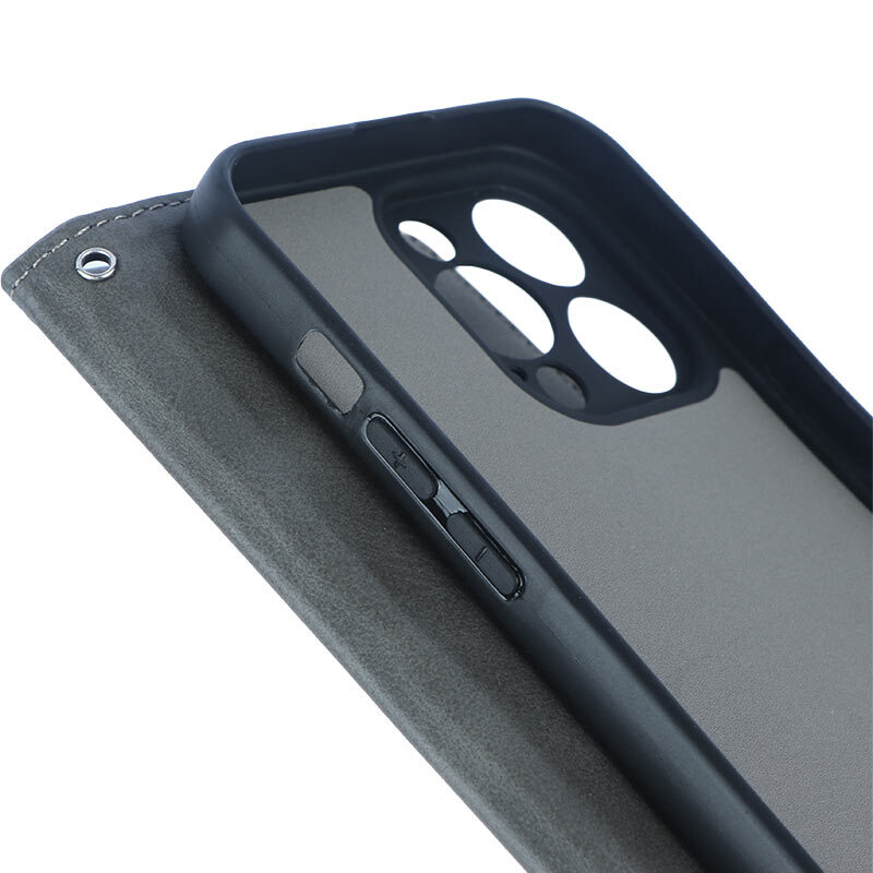 کیف چرمی مگنتی آیفون iPhone 15 Pro Max محافظ لنزدار