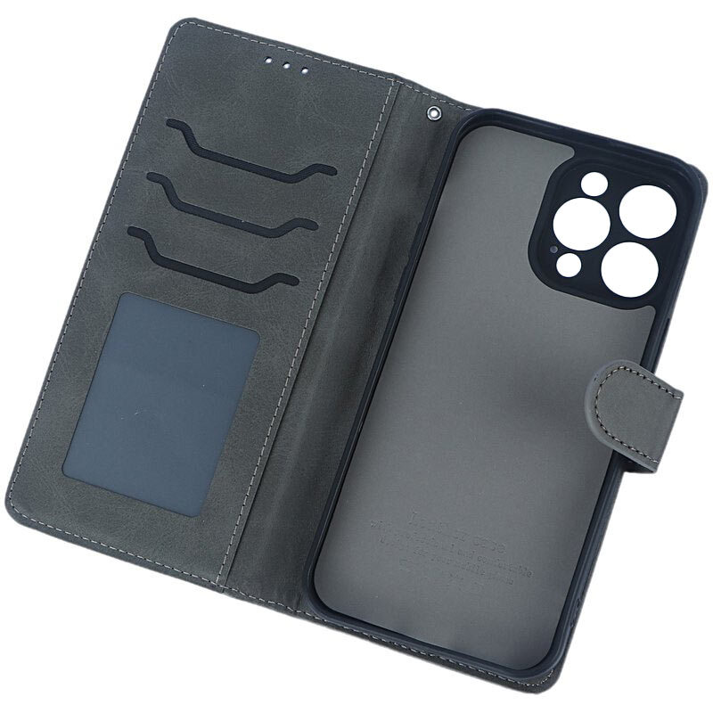 کیف چرمی مگنتی آیفون iPhone 15 Pro Max محافظ لنزدار