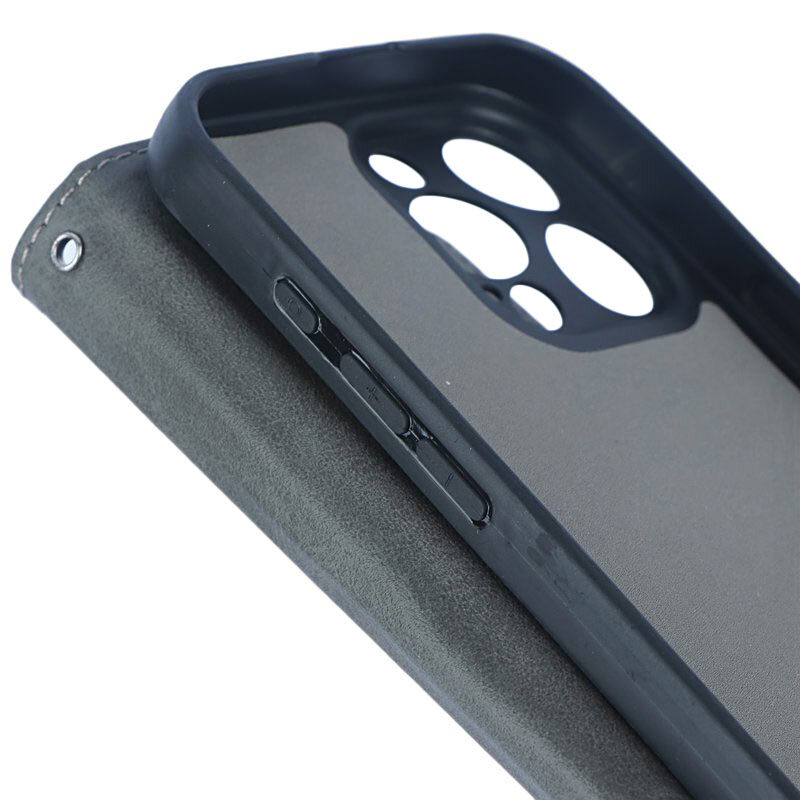 کیف چرمی مگنتی آیفون iPhone 16 Pro Max محافظ لنزدار