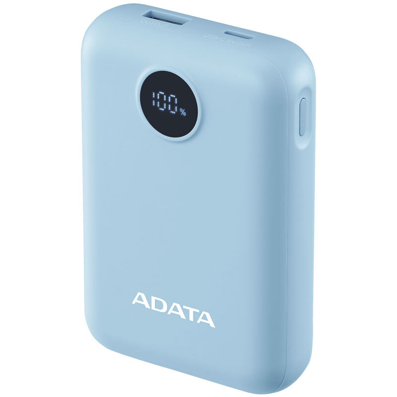 پاور بانک فست شارژ ای دیتا C100 Digital Display QC3.0 PD 20W ظرفیت 10000 میلی آمپر ساعت