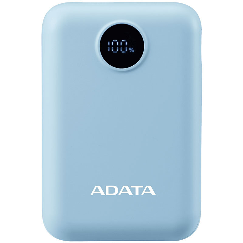 پاور بانک فست شارژ ای دیتا C100 Digital Display QC3.0 PD 20W ظرفیت 10000 میلی آمپر ساعت