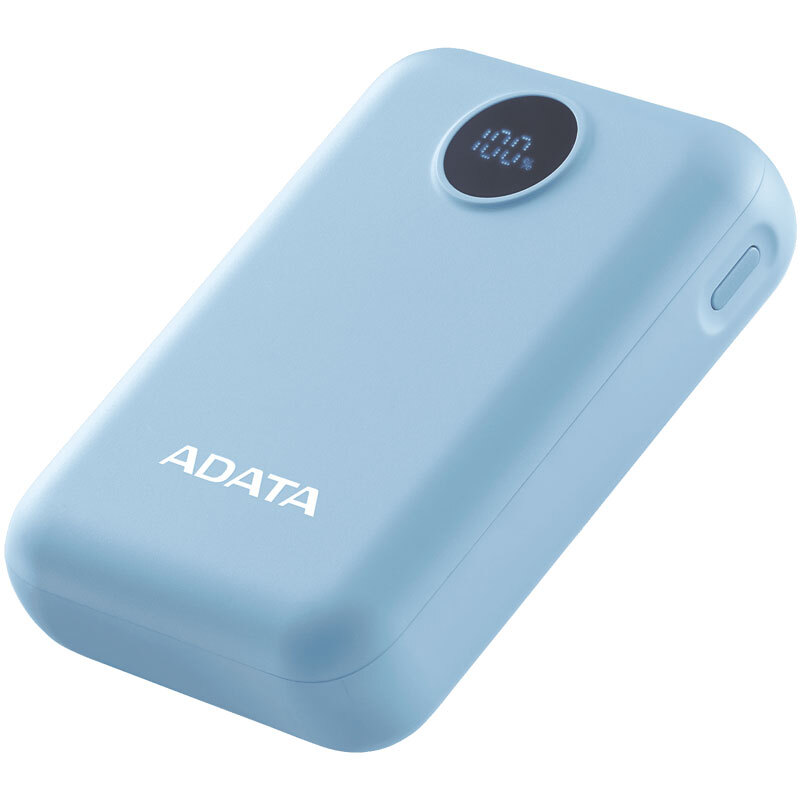 پاور بانک فست شارژ ای دیتا C100 Digital Display QC3.0 PD 20W ظرفیت 10000 میلی آمپر ساعت