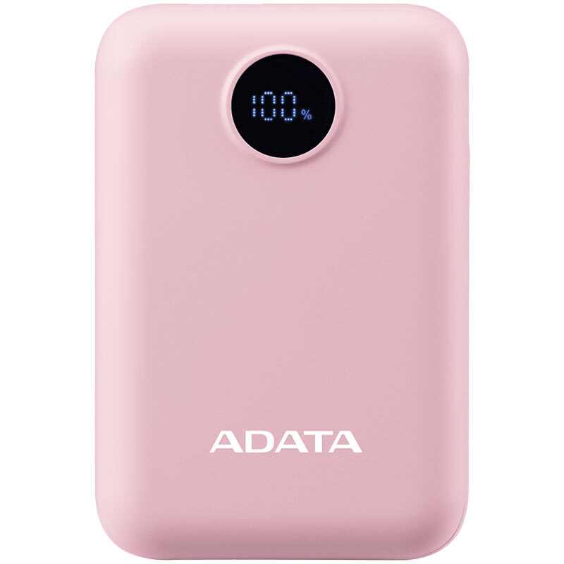 پاور بانک فست شارژ ای دیتا C100 Digital Display QC3.0 PD 20W ظرفیت 10000 میلی آمپر ساعت