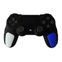 روکش دسته بازی PS4 استوپ دار زمینه مشکی آبی سفید