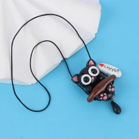 آویز ماشین طرح گربه سیاه