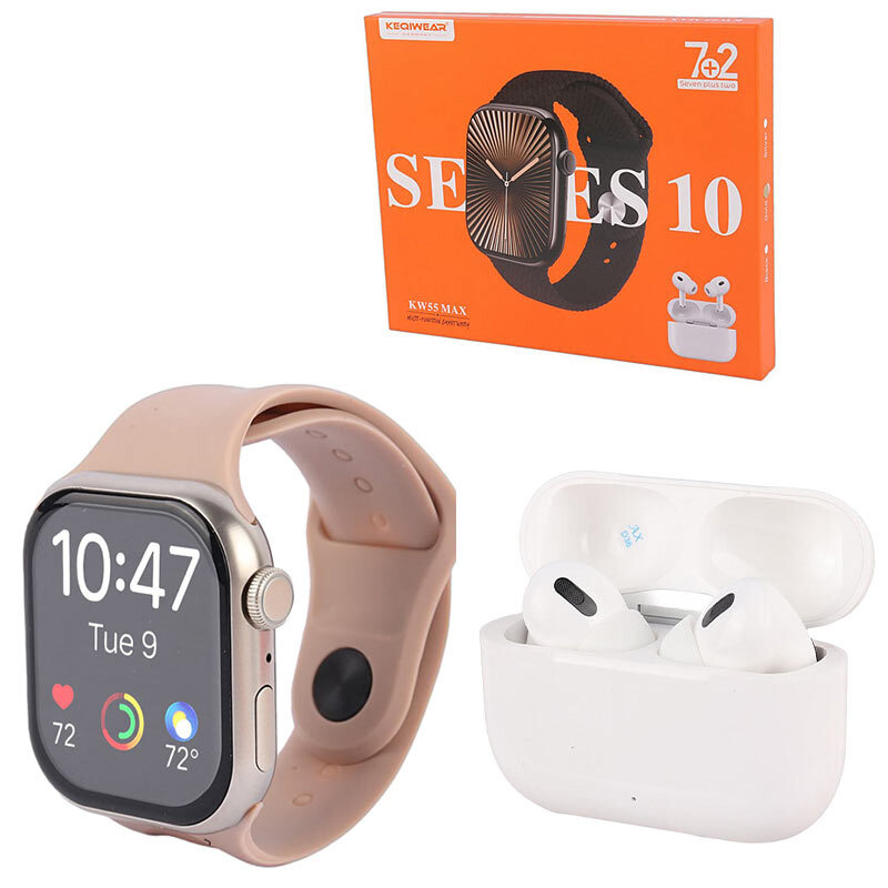 پکیج ساعت هوشمند و هندزفری بلوتوثی کیگی ویر KW55 Max