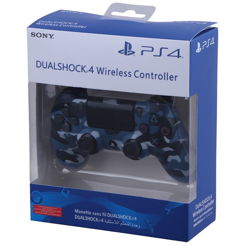 دسته بازی بی سیم SONY PlayStation 4 DualShock 4 High Copy آبی ارتشی پکدار