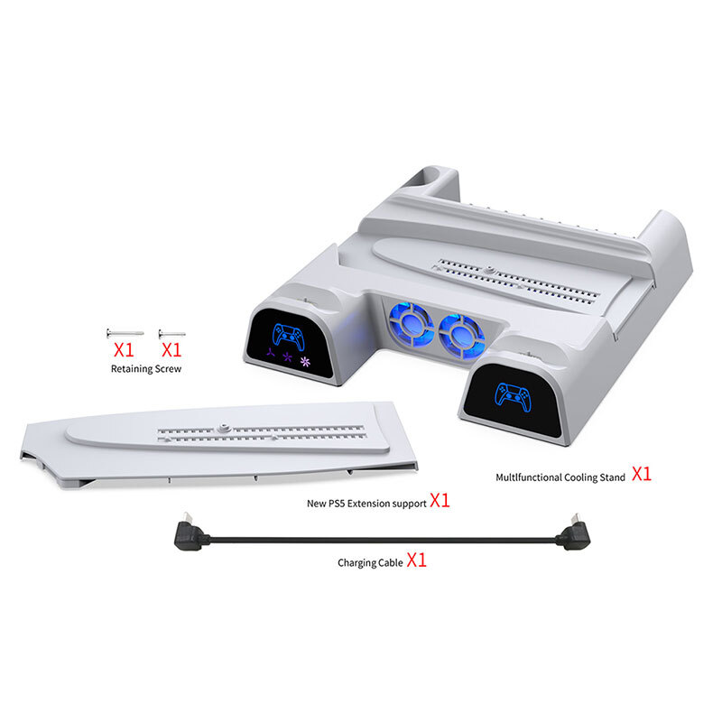 خنک کننده و شارژر دسته PS5/PS5 Slim/PS5 Pro دابی P-5 TP5-3532D