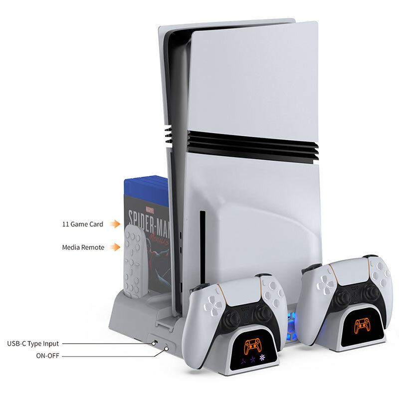 خنک کننده و شارژر دسته PS5/PS5 Slim/PS5 Pro دابی P-5 TP5-3532D