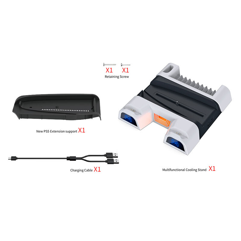 خنک کننده و شارژر دسته PS5/PS5 Slim/PS5 Pro دابی TP5-3536D