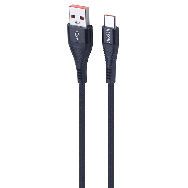 کابل تایپ سی فست شارژ 5 آمپر شوش SH115C طول 1.1 متر