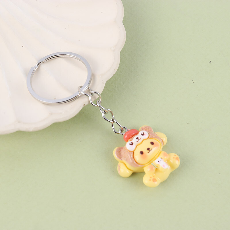 جاکلیدی سرامیکی طرح خرس زرد کد 2