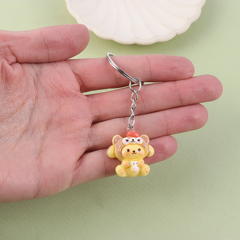 جاکلیدی سرامیکی طرح خرس زرد کد 2