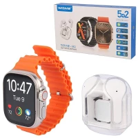 پکیج ساعت هوشمند و هندزفری بلوتوثی ویسمی WISME-M2