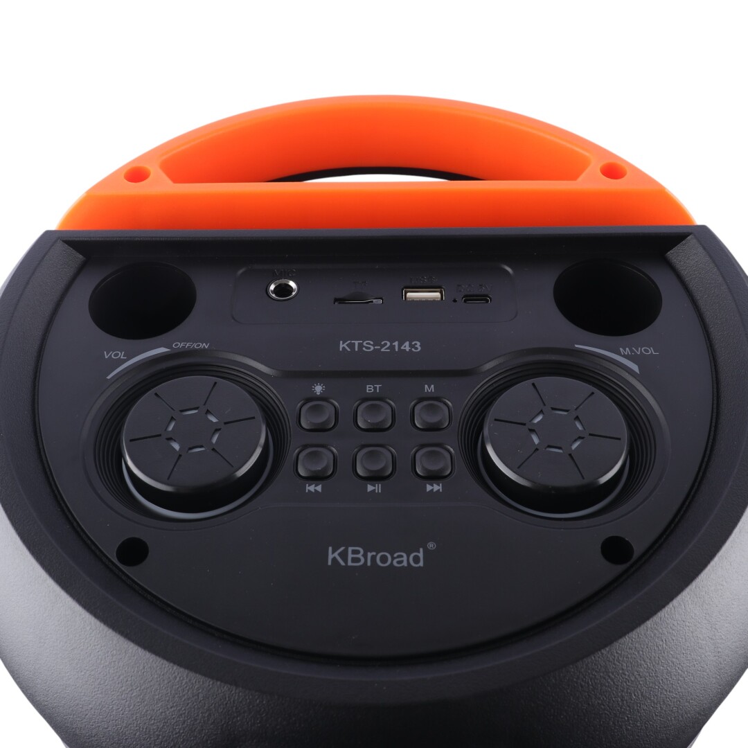 اسپیکر چمدانی بلوتوثی کی برود KTS-2143 + میکروفون