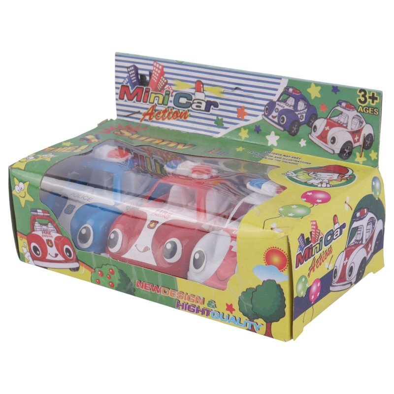 ماشین اسباب بازی فولکس Mini Car کد 201648 بسته 3 عددی