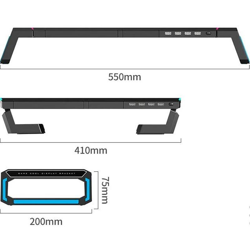 پایه زیر مانیتوری و هاب 4 پورت USB آیس کورل T1
