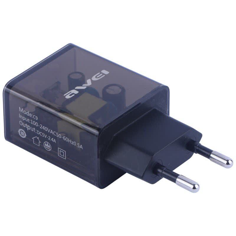 شارژر دیواری 12 وات اوی C9T 2.4A + کابل تایپ سی