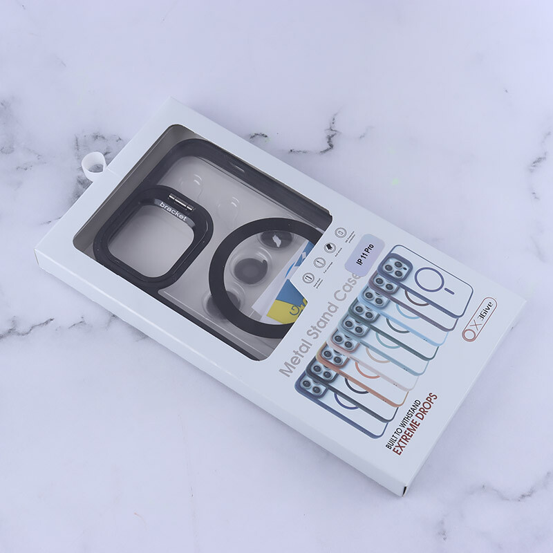 قاب PC مگ سیف Bracket آیفون iPhone 11 Pro استندشو با محافظ لنز رینگی