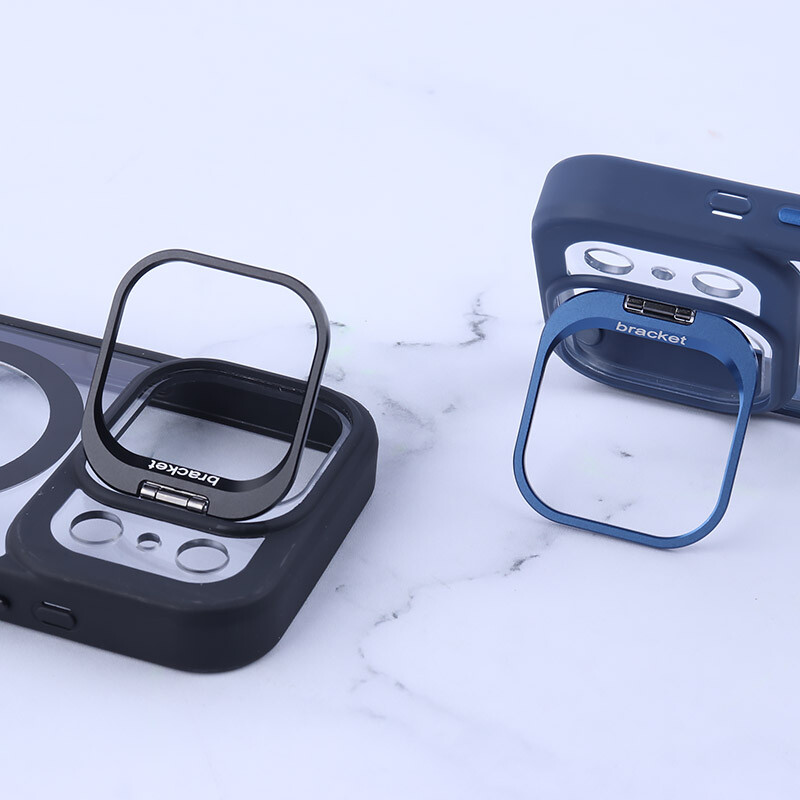 قاب PC مگ سیف Bracket آیفون iPhone 17 Pro استندشو با محافظ لنز رینگی