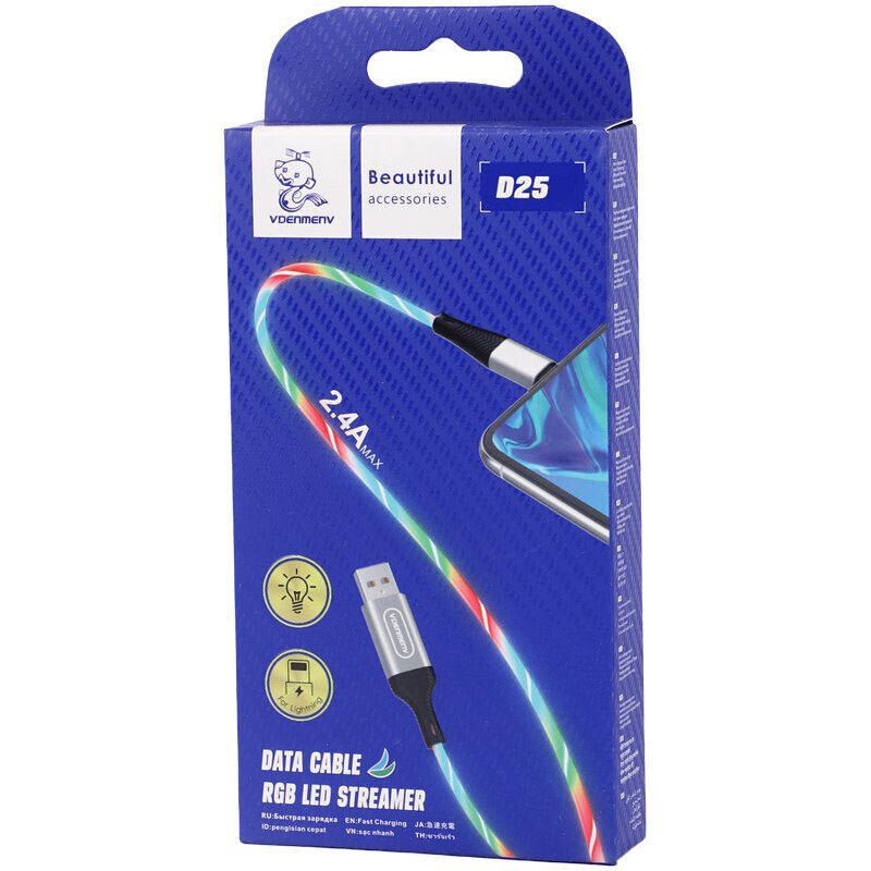 کابل تایپ سی فست شارژ 2.4 آمپر دنمن D25T طول 1 متر