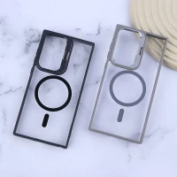 قاب PC مگ سیف Bracket سامسونگ Galaxy S23 Ultra استندشو با محافظ لنز رینگی