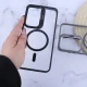 قاب PC مگ سیف Bracket سامسونگ Galaxy S24 FE استندشو با محافظ لنز رینگی