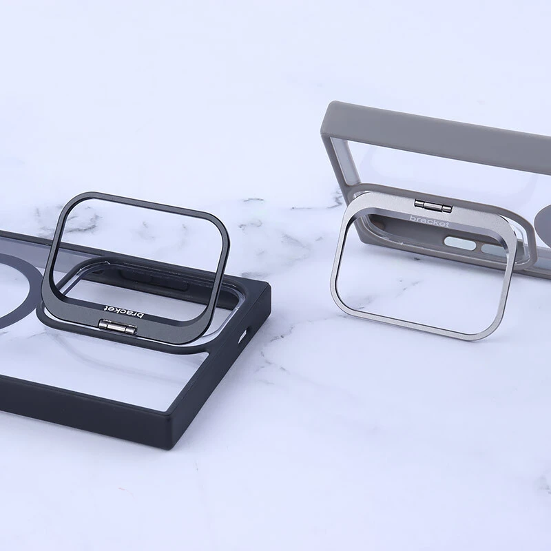 قاب PC مگ سیف Bracket سامسونگ Galaxy S24 Ultra استندشو با محافظ لنز رینگی