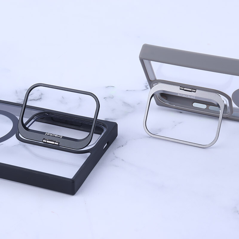 قاب PC مگ سیف Bracket سامسونگ Galaxy S24 Ultra استندشو با محافظ لنز رینگی