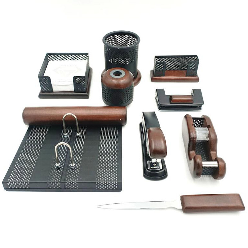 ست رومیزی 13 تکه چوب و فلز وافر