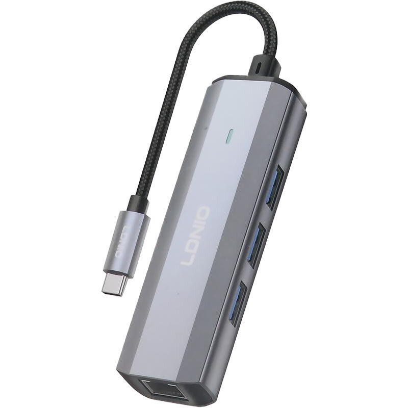 هاب 4 پورت Type-C الدینیو DS-124C