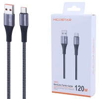 کابل تایپ سی فست شارژ 120 وات هایکو استار 186C طول 1 متر