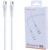 کابل دو سر تایپ سی فست شارژ 60 وات هایکو استار 118C-C طول 1 متر