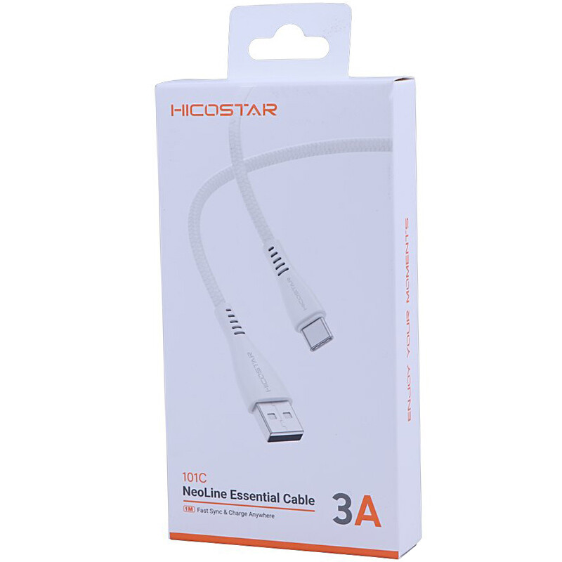 کابل تایپ سی فست شارژ 3 آمپر هایکو استار 101C طول 1 متر