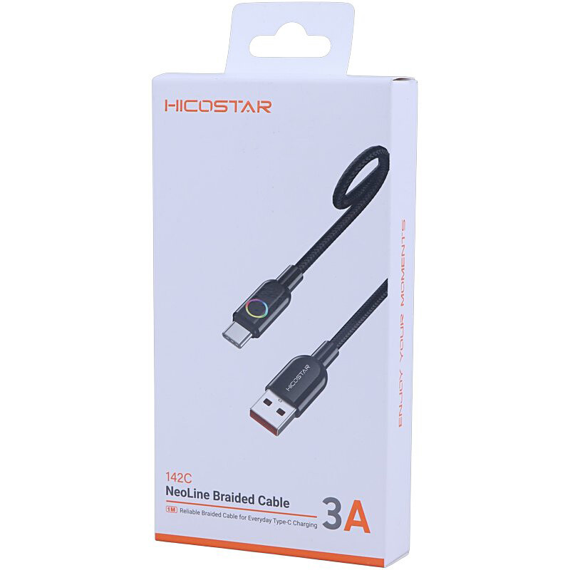 کابل تایپ سی فست شارژ 3 آمپر هایکو استار 142C طول 1 متر