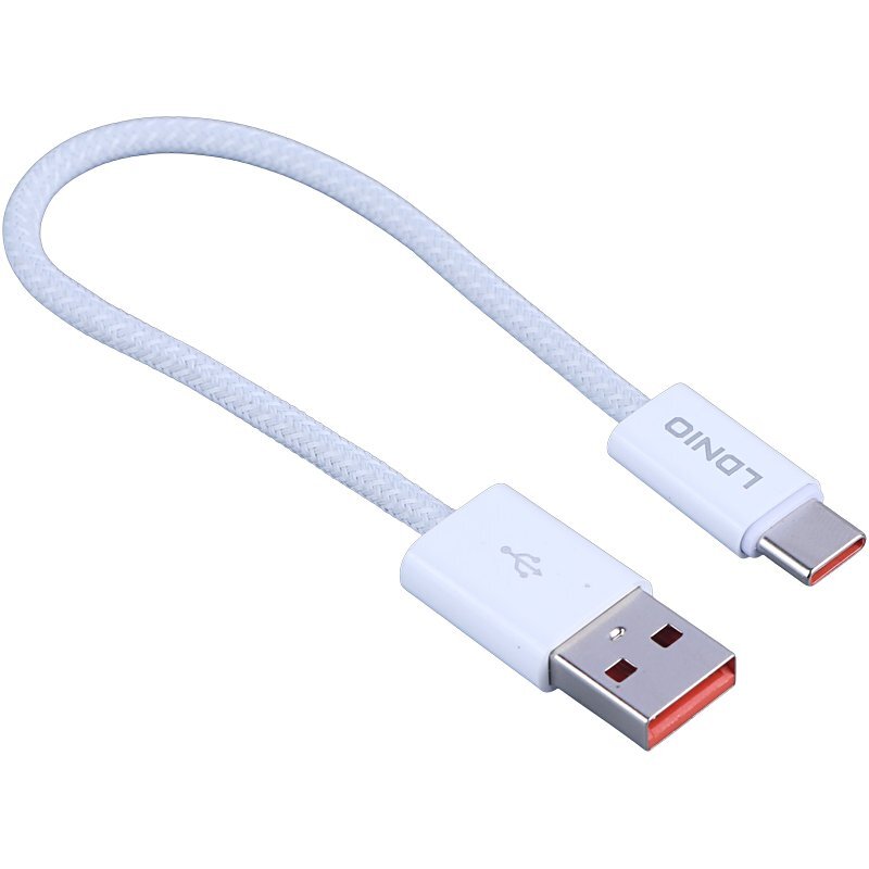 کابل کوتاه تایپ سی فست شارژ 25 وات الدینیو LS901 طول 20 سانتی متر