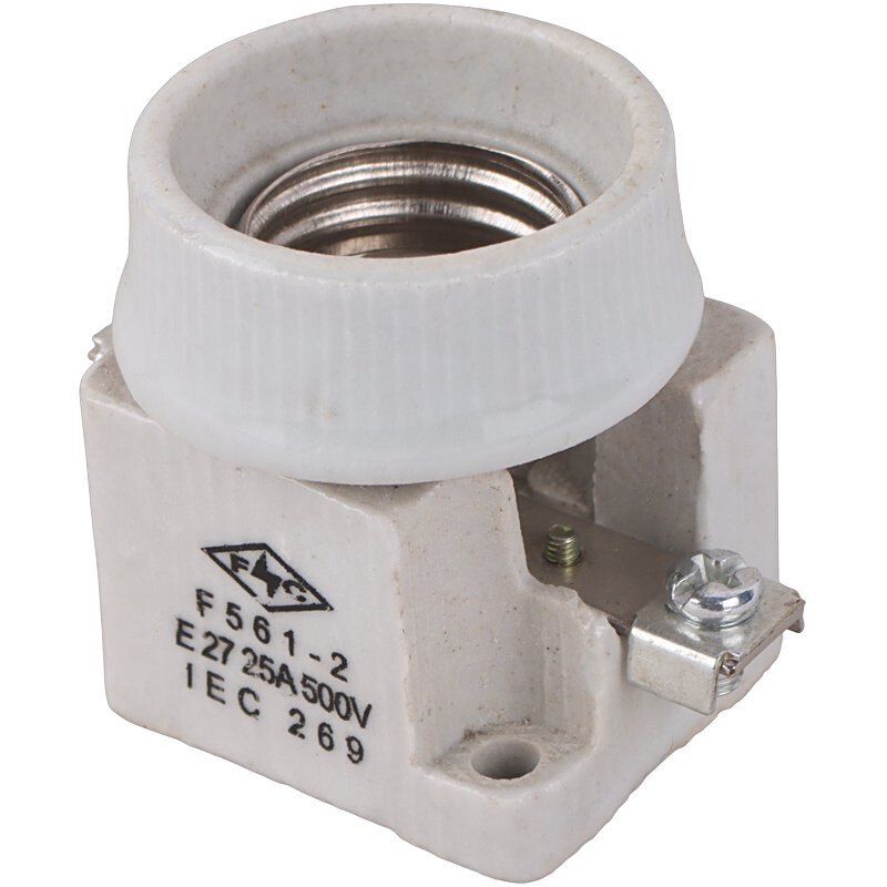 پایه فیوز 25 آمپر سرامیکی تک فاز E27