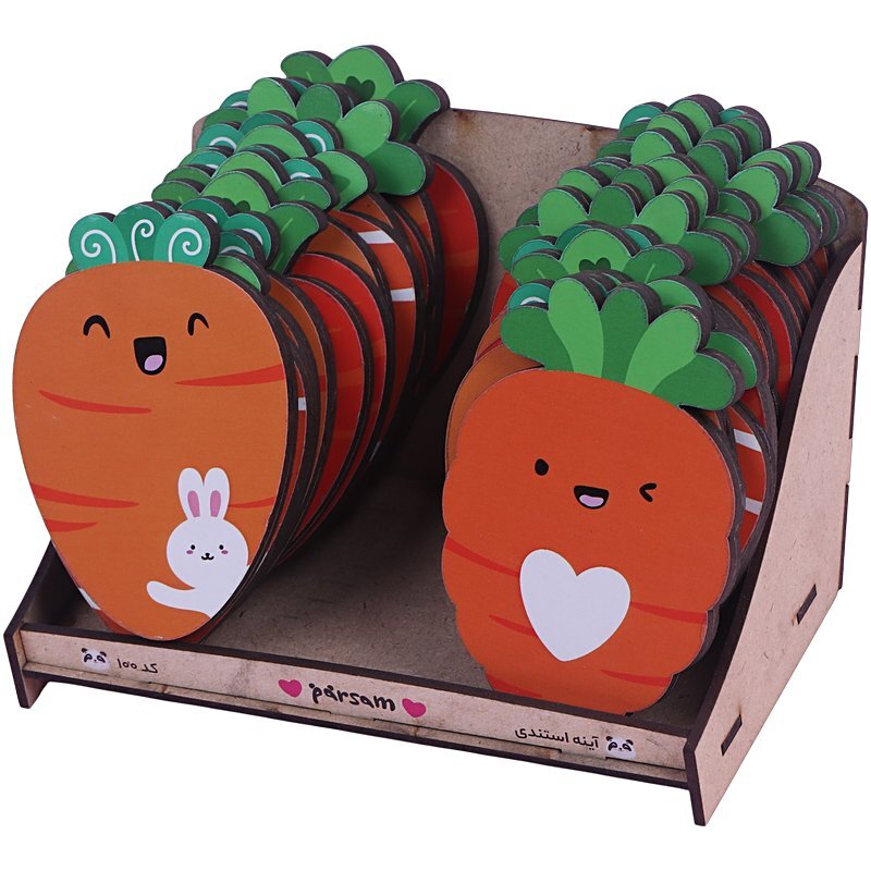 آینه جیبی پارسام طرح هویج بسته 24 عددی