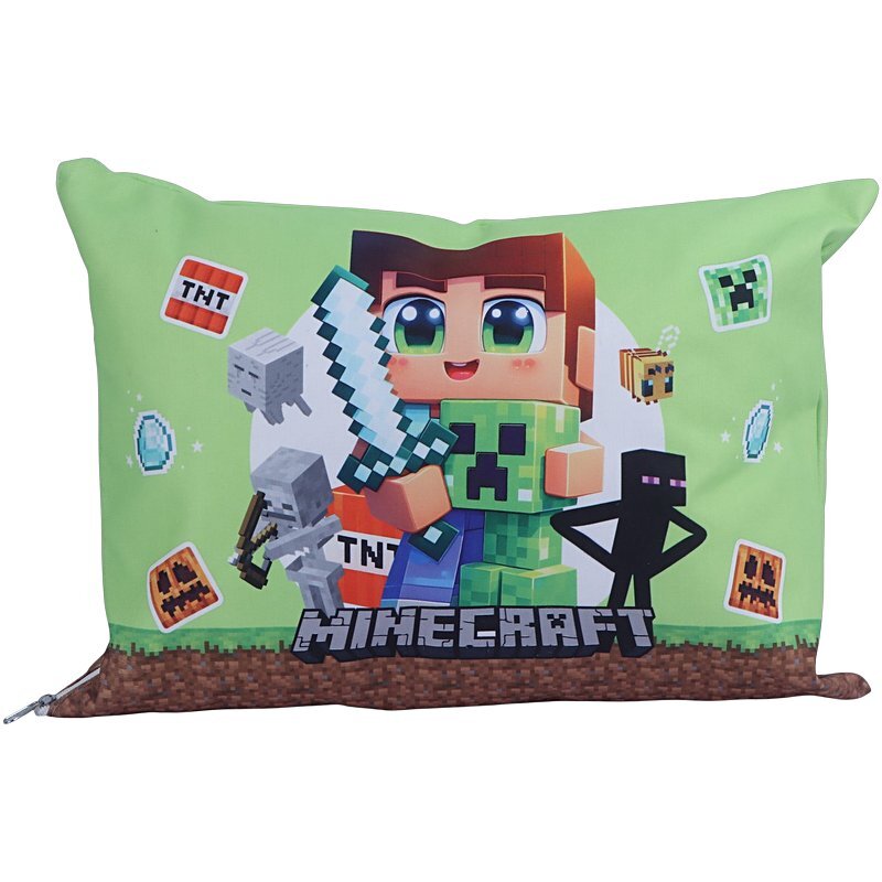 بالش فانتزی پارسام طرح ماینکرافت سایز 25*35.5 سانتی متر