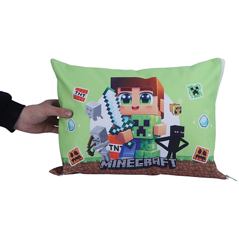 بالش فانتزی پارسام طرح ماینکرافت سایز 25*35.5 سانتی متر