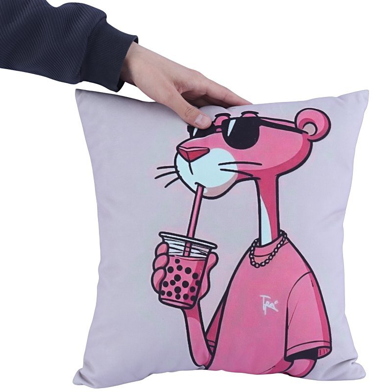 کوسن گیمینگ طرح پلنگ صورتی