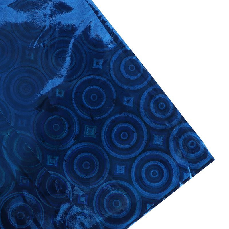 کاغذ کادو لیزری طرح دایره آبی