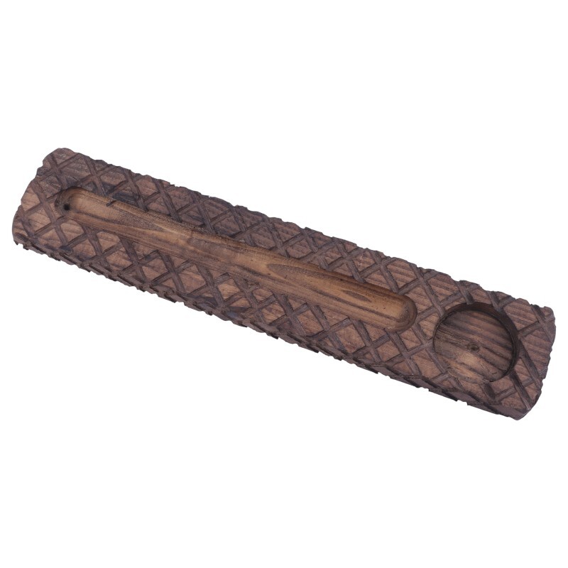 جا عودی و جا شمعی چوبی طرح خطی