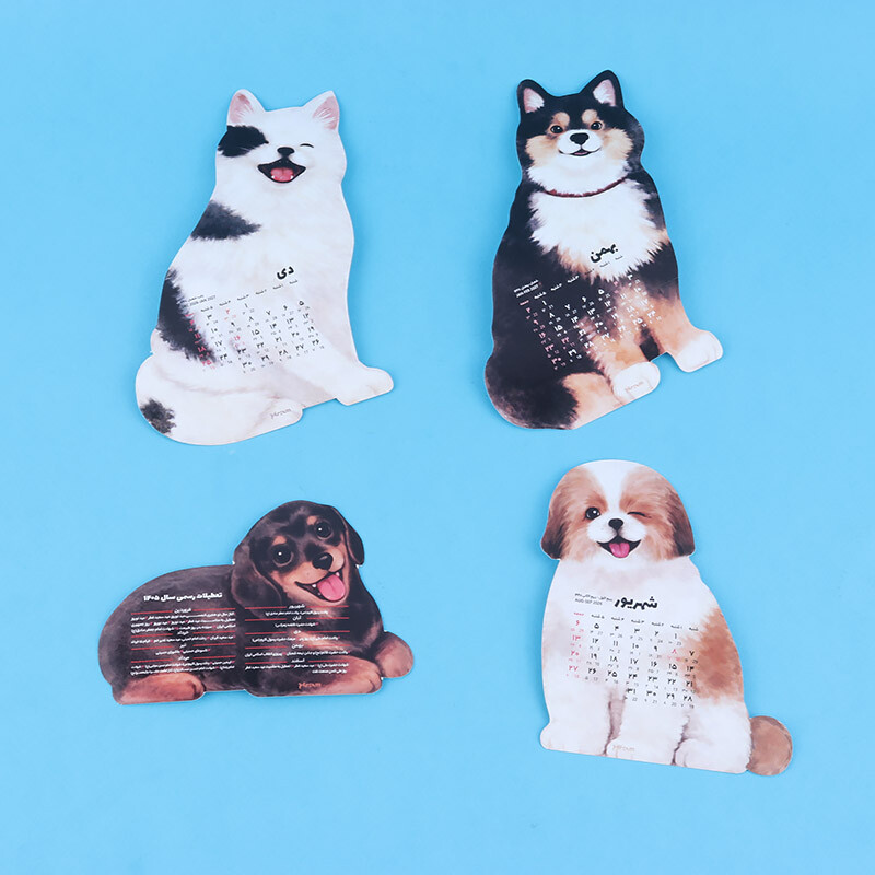 تقویم رومیزی 1405 پارسام طرح سگ