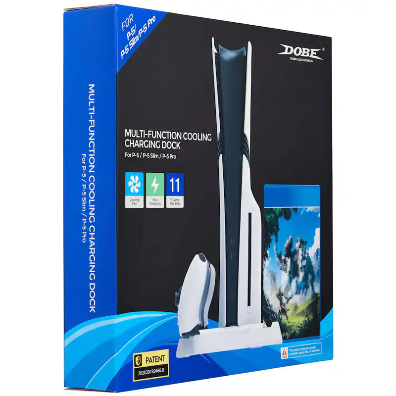 خنک کننده و شارژر دسته PS5/PS5 Slim/PS5 Pro دابی TP5-3537D